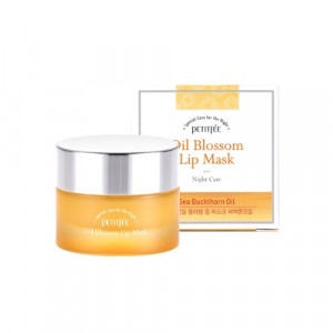Ночная маска для губ с витамином Е и маслом облепихи PETITFEE Oil Blossom Lip Mask 15g