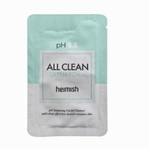Пробник пенки для умывания HEIMISH All Clean Green Foam pH 5.5 2ml