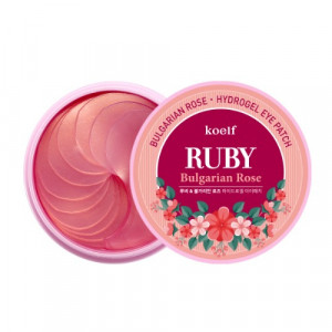 Гидрогелевые патчи для глаз с рубином KOELF Ruby & Bulgarian Rose Eye Patch 60шт