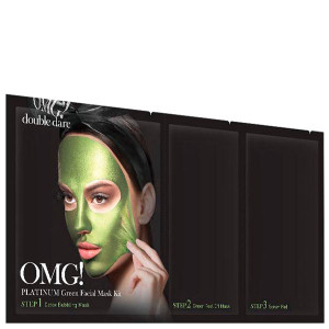 Трехкомпонентный комплекс масок "Увлажнение и Себоконтроль" Double Dare Omg! Platinum Green Facial Mask Kit 