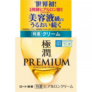 Премиум увлажняющий крем для лица с 7 видами кислоты HADA LABO Gokujun Premium Hydrolyzed Hyaluronic Acid Cream 50g