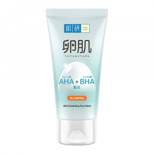 Пенка для умывания регулирующая жирность кожи HADA LABO AHA+BHA Mild Exfoliating Face Wash (Oil Control) 130g