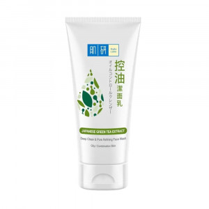 Крем-пенка для глубокого очищения пор с зелёным чаем HADA LABO Deep Clean & Pore Refining Face Wash 100g