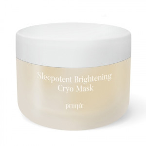 Выравнивающая тон ночная крио-маска с витамином С и ниацинамидом PETITFEE Sleepotent Brightening Cryo Mask 55ml
