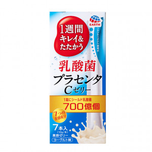 Японская питьевая плацента в форме желе с лактобактериями Earth Lactic Acid Bacteria and Placenta С Jelly 70g (на 7 дней) (Срок годности: до 31.07.2022)