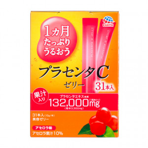 Японская питьевая плацента в форме желе со вкусом ацеролы Earth Placenta C Jelly Acerola 310g (на 31 день) 