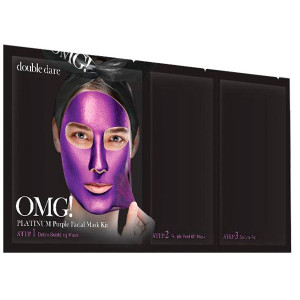 Трёхкомпонентный комплекс масок «Глубокое увлажнение и релакс» Double Dare OMG! Platinum Purple Facial Mask Kit 