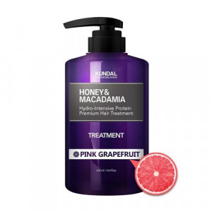 Маска-Кондиционер для волос "Розовый грейпфрут" KUNDAL Honey & Macadamia Treatment Pink Grapefruit 500ml