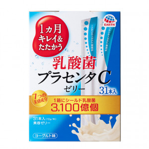 Японская питьевая плацента в форме желе с лактобактериями Earth Lactic Acid Bacteria and Placenta С Jelly 310g (на 31 день)