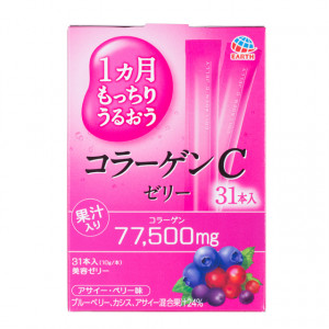 Японский питьевой коллаген в форме желе со вкусом лесным ягод Earth Collagen C Jelly 310g (на 31 день)