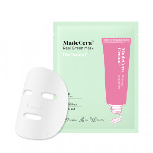 Успокаивающая тканевая маска для лица SKINRx LAB MadeCera Real Green Mask 20ml