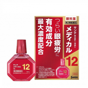 Японські краплі для очей від втоми та почервоніння Santen Medical 12 12ml (Індекс свіжості: 3) 