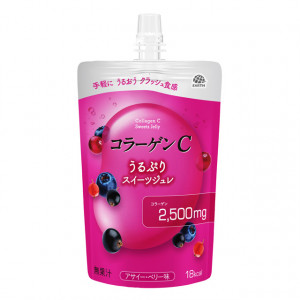 Японський питний колаген зі смаком лісових ягід EARTH Collagen C Sweet Jelly 120g - 6 шт