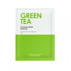 Зволожуюча щоденна маска для обличчя з зеленим чаєм BOOMDEAHDAH Everyday Mask Green Tea 25g