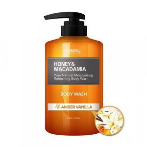 Гель для душу "Бурштинова ваніль" KUNDAL Honey & Macadamia Body Wash Amber Vanilla 500ml