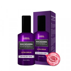 Масло-Сироватка для волосся "Англійська троянда" KUNDAL Macadamia Ultra Serum English Rose 100ml