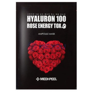 Омолоджуюча ампульна маска з трояндою MEDI-PEEL Hyaluron Rose Energy Tox Ampoule Mask 30ml - 1шт