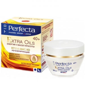 Регенеруючий крем-олія для обличчя для віку 40+ PERFECTA Extra Oils Cream 40+ 50ml