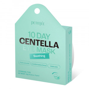 Заспокійливі гідрогелеві патчі з центелою PETITFEE 10 Day Centella Eye Mask 20шт