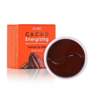 Гідрогелеві тонізуючі патчі під очі з екстрактом какао PETITFEE Cacao Energizing Hydrogel Eye Patch 60шт