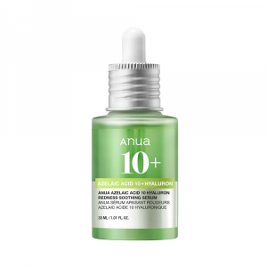 Заспокійлива сироватка з азелаїновою кислотою ANUA Azelaic Acid 10 Hyaluron Redness Soothing Serum 30ml