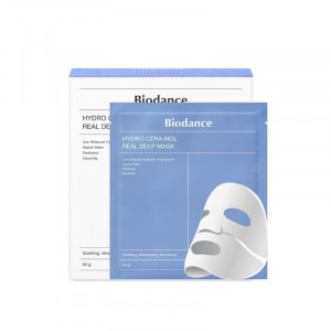 Гідрогелева маска для обличчя з гіалуроновою кислотою BIODANCE Hydro Cera-Nol Real Deep Mask 34g - 4шт
