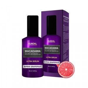 Масло-Сироватка для волосся "Рожевий грейпфрут" KUNDAL Macadamia Ultra Serum Pink Grapefruit 100ml