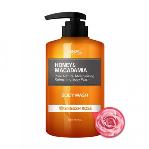 Гель для душу "Англійська троянда" KUNDAL Honey & Macadamia Body Wash English Rose 500ml