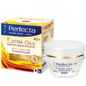 Регенеруючий крем-олія для обличчя для віку 40+ PERFECTA Extra Oils Cream 40+ 50ml 