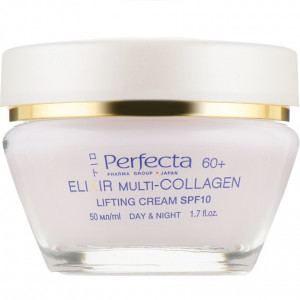 Ліфтинг-крем коригуючий контур обличчя для віку 60+ PERFECTA Elixir Multi-Collagen Cream Lifting 60+ 50ml