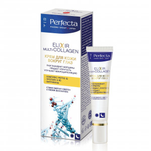 Крем для шкіри навколо очей PERFECTA Elixir Multi-Collagen Under Eye Cream 15ml