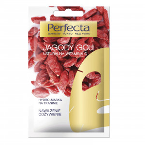 Зволожуюча тканинна маска з екстрактом ягід годжі PERFECTA Goji Berries Face Mask 20ml