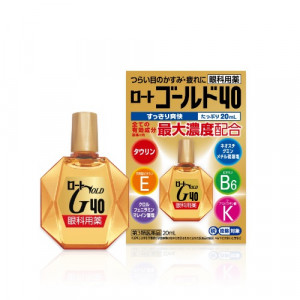 Японські вікові очні краплі Rohto Gold 40 20ml (Індекс свіжості: 5) 