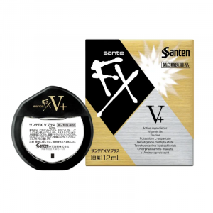 Японські очні краплі з вітаміном B6 Santen FX V Plus 12ml (Індекс свіжості: 5+) 