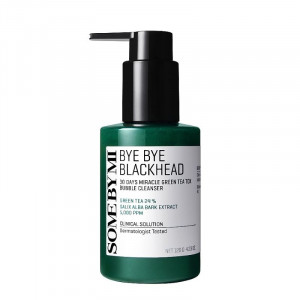 Маска-пінка від чорних цяток SOME BY MI Bye Bye Blackhead 30 Days Miracle Green TeaTox Bubble Cleanser 120g