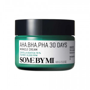 Кислотний крем для проблемної шкіри SOME BY MI AHA. BHA. PHA 30 Days Miracle Cream 60ml 