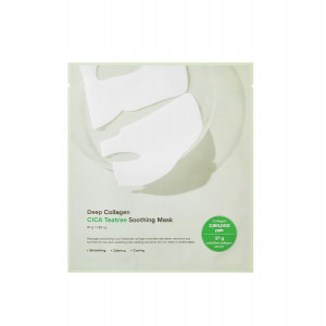 Заспокійлива гідрогелева маска для обличчя Sungboon Editor Deep Collagen Cica Teatree Soothing Mask 37g