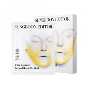 Ліфтинг-маска для обличчя Sungboon Editor Deep Collagen Retinol Boost Up Mask 25g - 4шт