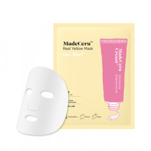 Вирівнююча тон тканинна маска для обличчя SKINRx LAB MadeCera Real Yellow Mask 20ml