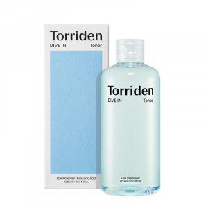 Зволожувальний тонер із гіалуроновою кислотою TORRIDEN Dive-In Low Molecule Hyaluronic Acid Toner 300ml