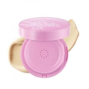 Кушон для обличчя з сяючим ефектом UNLEASHIA Don't Touch Glass Pink Cushion SPF50+ PA++++ (Тон: #21N Hyaline) 15g